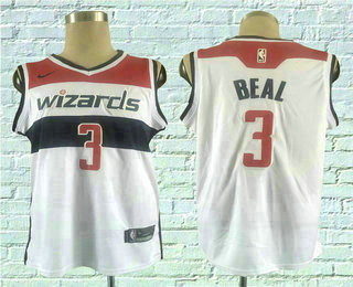 Men's Washington Wizards #3 Bradley Beal White 2017-2018 Nike Swingman Stitched NBA Jersey