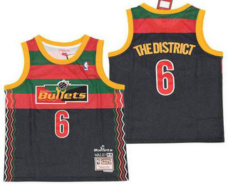 Men's Washington Wizards #6 The District Navy NBA Remix Jersey - Wale