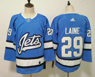 Men's Winnipeg Jets #29 Patrik Laine Blue New Alternate Adidas Stitched NHL Jersey