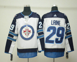 Men's Winnipeg Jets #29 Patrik Laine White 2017-2018 Hockey Adidas Stitched NHL Jersey