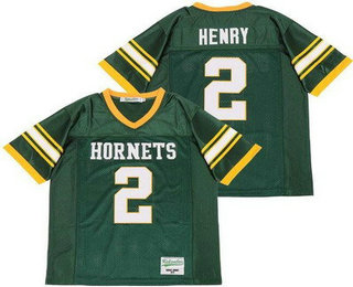 Men's Yulee High School Hornets #2 Derrick Henry Green Football Jersey