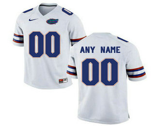 Men Florida Gators Customized College Football Jersey - White