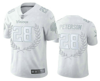 Minnesota Vikings #28 Adrian Peterson Men''s Nike Platinum NFL MVP Limited Edition Jersey