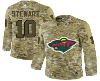 Minnesota Wild Camo Men's Customized Adidas Jersey