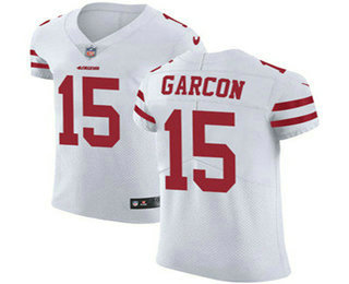 Nike 49ers #15 Pierre Garcon White Men's Stitched NFL Vapor Untouchable Elite Jersey