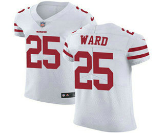 Nike 49ers #25 Jimmie Ward White Men's Stitched NFL Vapor Untouchable Elite Jersey