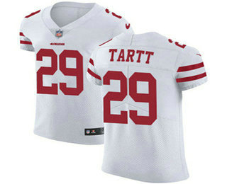 Nike 49ers #29 Jaquiski Tartt White Men's Stitched NFL Vapor Untouchable Elite Jersey