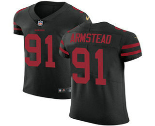 Nike 49ers #91 Arik Armstead Black Alternate Men's Stitched NFL Vapor Untouchable Elite Jersey