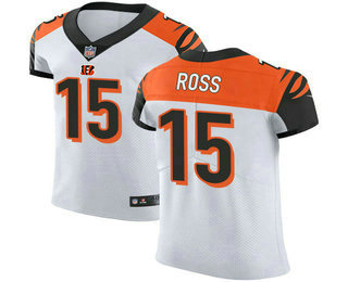 Nike Bengals #15 John Ross White Men's Stitched NFL Vapor Untouchable Elite Jersey