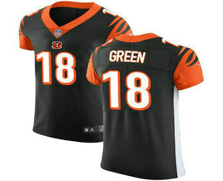 Nike Bengals #18 A.J. Green Black Team Color Men's Stitched NFL Vapor Untouchable Elite Jersey