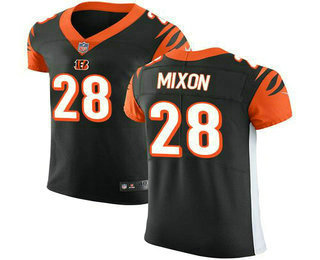 Nike Bengals #28 Joe Mixon Black Team Color Men's Stitched NFL Vapor Untouchable Elite Jersey