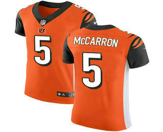 Nike Bengals #5 AJ McCarron Orange Alternate Men's Stitched NFL Vapor Untouchable Elite Jersey