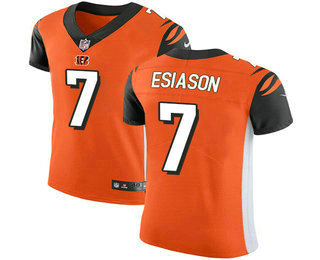 Nike Bengals #7 Boomer Esiason Orange Alternate Men's Stitched NFL Vapor Untouchable Elite Jersey