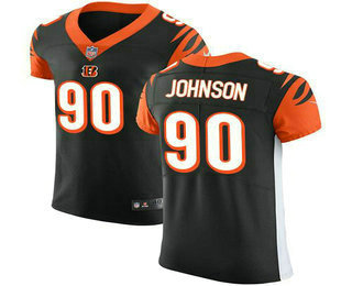 Nike Bengals #90 Michael Johnson Black Team Color Men's Stitched NFL Vapor Untouchable Elite Jersey