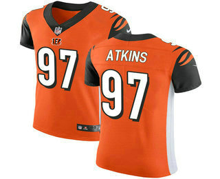 Nike Bengals #97 Geno Atkins Orange Alternate Men's Stitched NFL Vapor Untouchable Elite Jersey