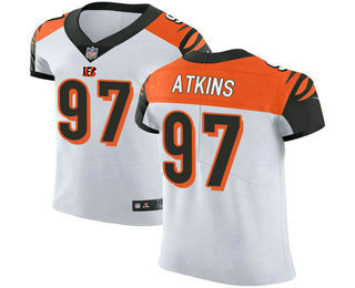 Nike Bengals #97 Geno Atkins White Men's Stitched NFL Vapor Untouchable Elite Jersey