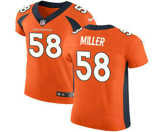 Nike Broncos #58 Von Miller Orange Team Color Men's Stitched NFL Vapor Untouchable Elite Jersey