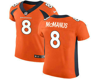 Nike Broncos #8 Brandon McManus Orange Team Color Men's Stitched NFL Vapor Untouchable Elite Jersey