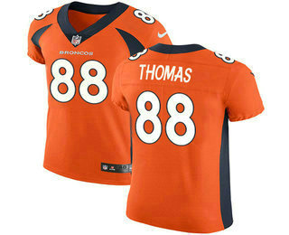 Nike Broncos #88 Demaryius Thomas Orange Team Color Men's Stitched NFL Vapor Untouchable Elite Jersey