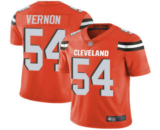 Nike Browns #54 Olivier Vernon Orange Alternate Men's Stitched NFL Vapor Untouchable Limited Jersey