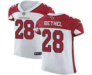 Nike Cardinals #28 Justin Bethel White Men's Stitched NFL Vapor Untouchable Elite Jersey