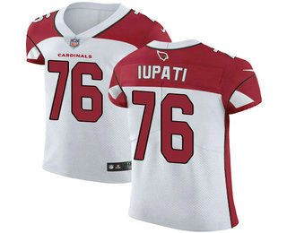 Nike Cardinals #76 Mike Iupati White Men's Stitched NFL Vapor Untouchable Elite Jersey