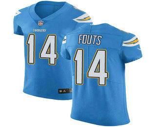 Nike Chargers #14 Dan Fouts Electric Blue Alternate Men's Stitched NFL Vapor Untouchable Elite Jersey