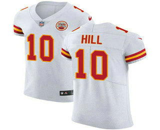 Nike Chiefs #10 Tyreek Hill White Men's Stitched NFL Vapor Untouchable Elite Jersey