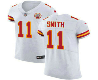 Nike Chiefs #11 Alex Smith White Men's Stitched NFL Vapor Untouchable Elite Jersey