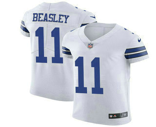 Nike Cowboys #11 Cole Beasley White Men's Stitched NFL Vapor Untouchable Elite Jersey