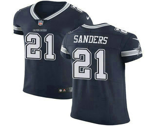 Nike Cowboys #21 Deion Sanders Navy Blue Team Color Men's Stitched NFL Vapor Untouchable Elite Jersey