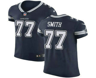 Nike Cowboys #77 Tyron Smith Navy Blue Team Color Men's Stitched NFL Vapor Untouchable Elite Jersey