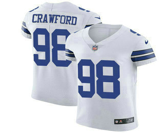 Nike Cowboys #98 Tyrone Crawford White Men's Stitched NFL Vapor Untouchable Elite Jersey