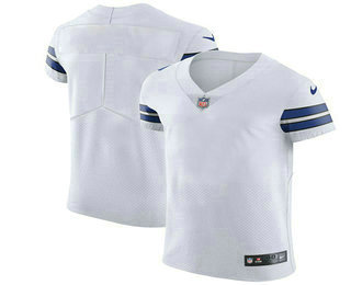 Nike Cowboys Blank White Men's Stitched NFL Vapor Untouchable Elite Jersey