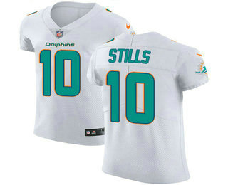 Nike Dolphins #10 Kenny Stills White Men's Stitched NFL Vapor Untouchable Elite Jersey