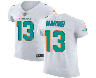 Nike Dolphins #13 Dan Marino White Men's Stitched NFL Vapor Untouchable Elite Jersey