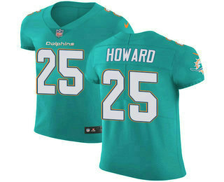 Nike Dolphins #25 Xavien Howard Aqua Green Team Color Men's Stitched NFL Vapor Untouchable Elite Jersey