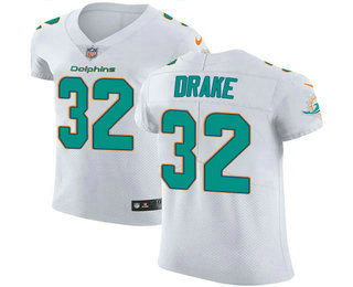 Nike Dolphins #32 Kenyan Drake White Men's Stitched NFL Vapor Untouchable Elite Jersey