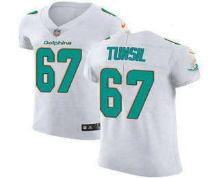 Nike Dolphins #67 Laremy Tunsil White Men's Stitched NFL Vapor Untouchable Elite Jersey