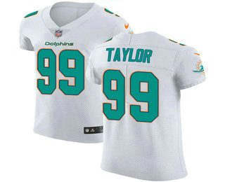 Nike Dolphins #99 Jason Taylor White Men's Stitched NFL Vapor Untouchable Elite Jersey