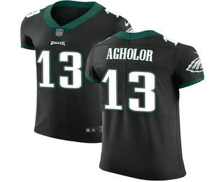 Nike Eagles #13 Nelson Agholor Black Alternate Men's Stitched NFL Vapor Untouchable Elite Jersey