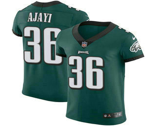 Nike Eagles #36 Jay Ajayi Midnight Green Team Color Men's Stitched NFL Vapor Untouchable Elite Jersey