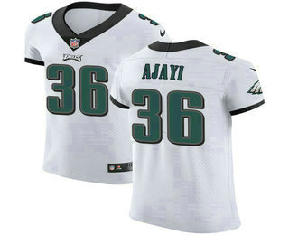 Nike Eagles #36 Jay Ajayi White Men's Stitched NFL Vapor Untouchable Elite Jersey