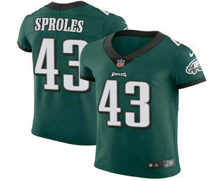 Nike Eagles #43 Darren Sproles Midnight Green Team Color Men's Stitched NFL Vapor Untouchable Elite Jersey