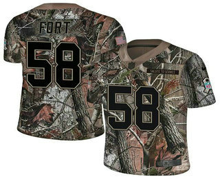 Nike Eagles #58 LJ Fort Camo Men's Stitched NFL Limited Rush Realtree Jersey