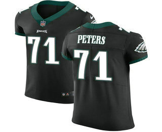 Nike Eagles #71 Jason Peters Black Alternate Men's Stitched NFL Vapor Untouchable Elite Jersey