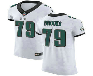 Nike Eagles #79 Brandon Brooks White Men's Stitched NFL Vapor Untouchable Elite Jersey