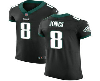 Nike Eagles #8 Donnie Jones Black Alternate Men's Stitched NFL Vapor Untouchable Elite Jersey