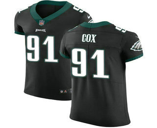 Nike Eagles #91 Fletcher Cox Black Alternate Men's Stitched NFL Vapor Untouchable Elite Jersey