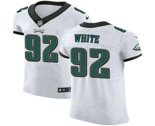 Nike Eagles #92 Reggie White White Men's Stitched NFL Vapor Untouchable Elite Jersey